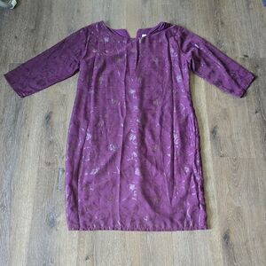 Elegant Purple Women's Dress